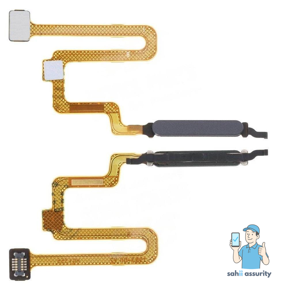 Fingerprint Sensor with Flex Cable for Xiaomi Poco X4 Pro 5G Black